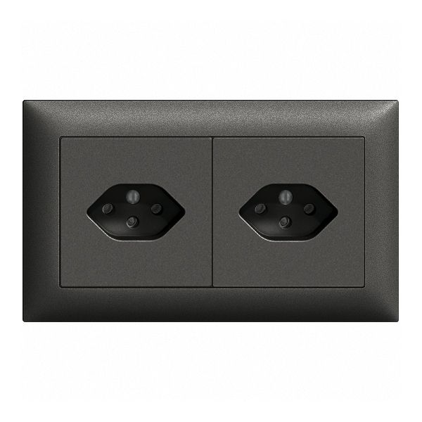 UP-Kombination I-I EDIZIOdue 2×T13 horizontal schwarz