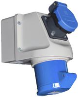 AP-Steckdose Walther Mini-Kombi CEEtyp 1×CEE 16 IP44+T23 IP44 Push-In