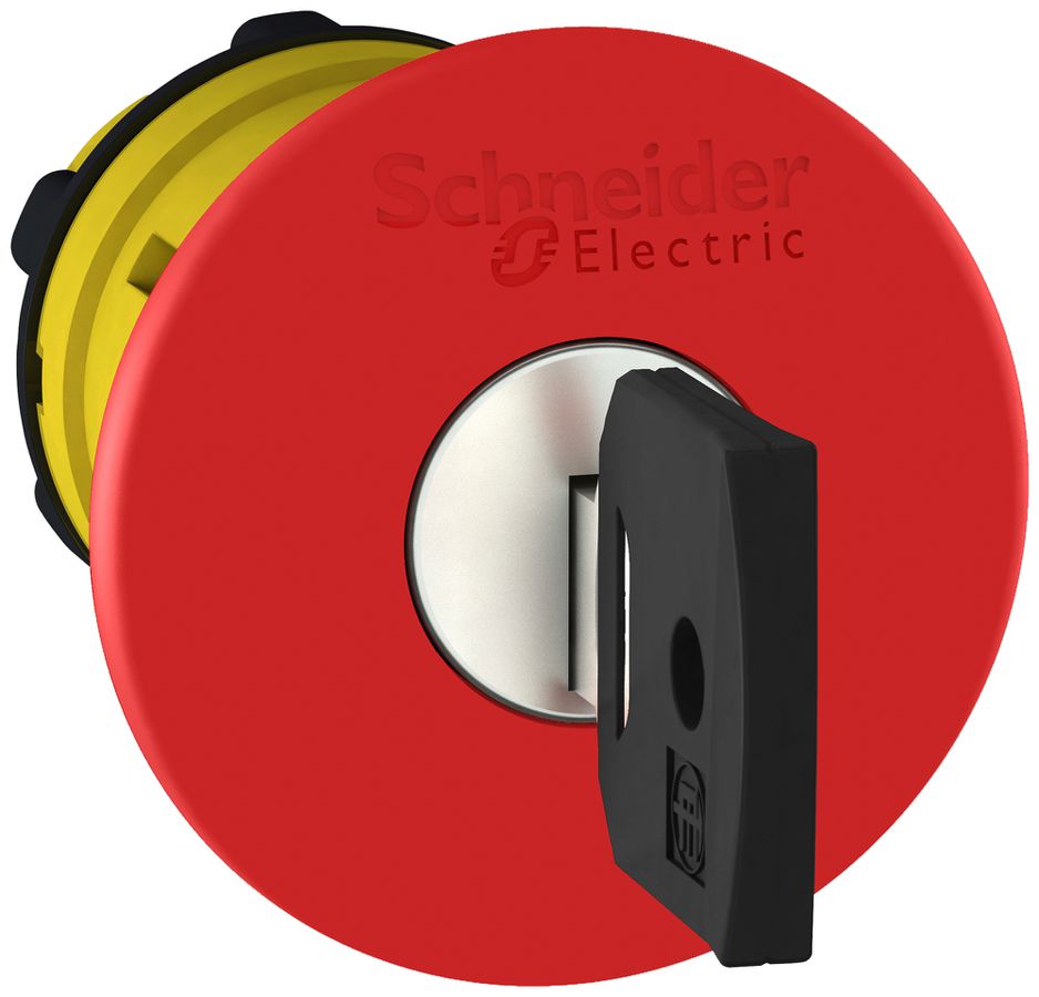 Boîtier p.interr.arrêt d'urgence Harmony XB5 ro Ø22.5mm haut IP66 débl.à clé