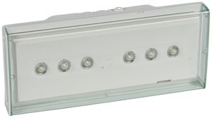 LED-Not-/Hinweisleuchte LEG U34LED, Dauer/Bereitschaft/Autotest, 1h 450lm