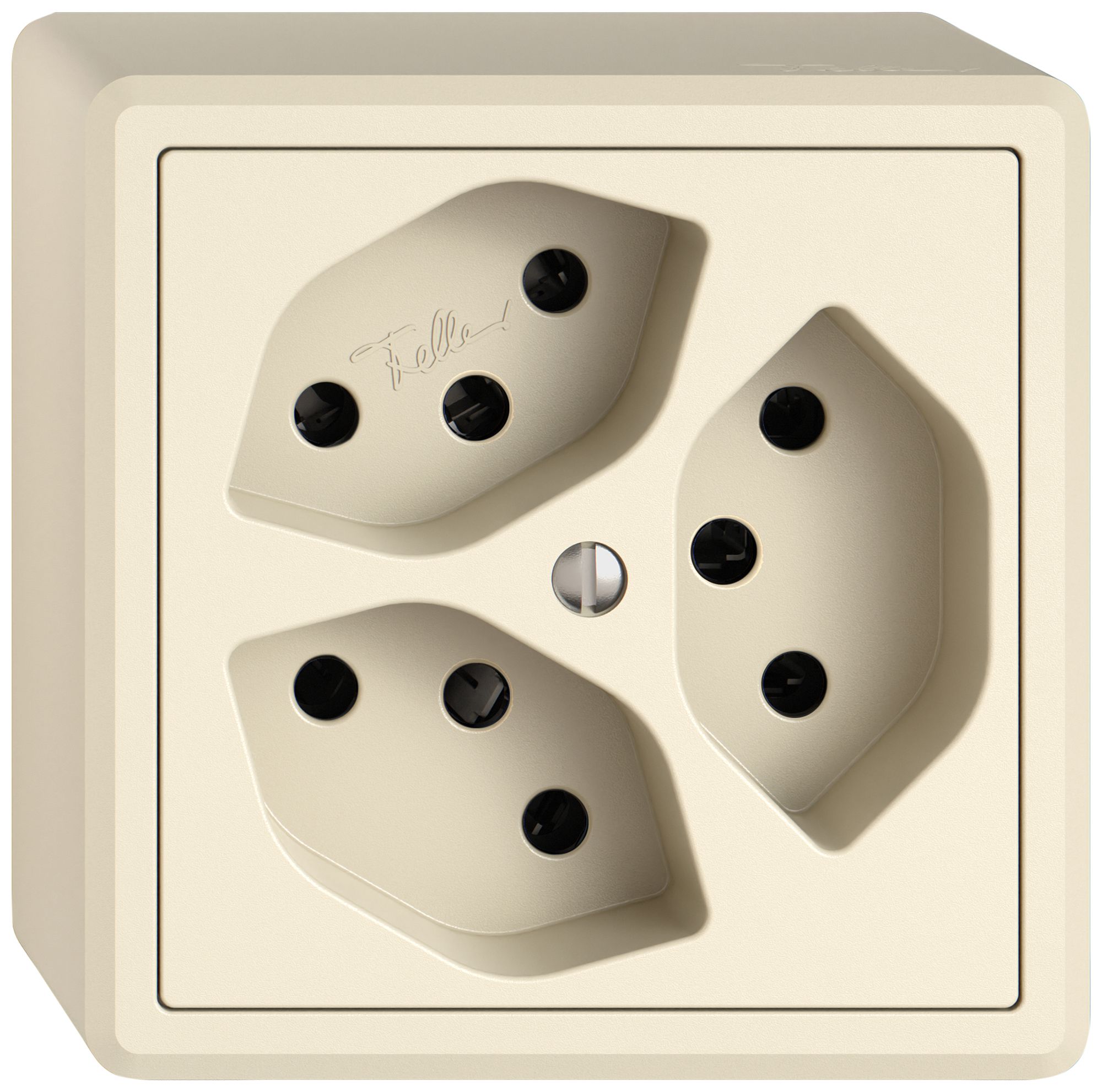 Presa AP EDIZIO.liv SNAPFIX® 3×T13 3×S cr