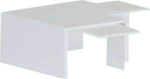 Angolo piatto per tehalit LFH 40060 grigio chiaro