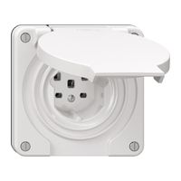 Steckdose NEVO N.CO, 1×T25, IP21, weiss