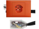 Prise INC EDIZIOdue T15 orange 49…69mm pour câble plat Technofil