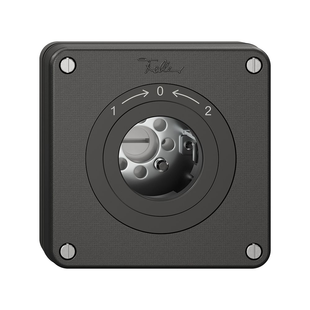 Contact pivotant NUPU NEVO, sans cylindre, KS, 1->0<-2, noir