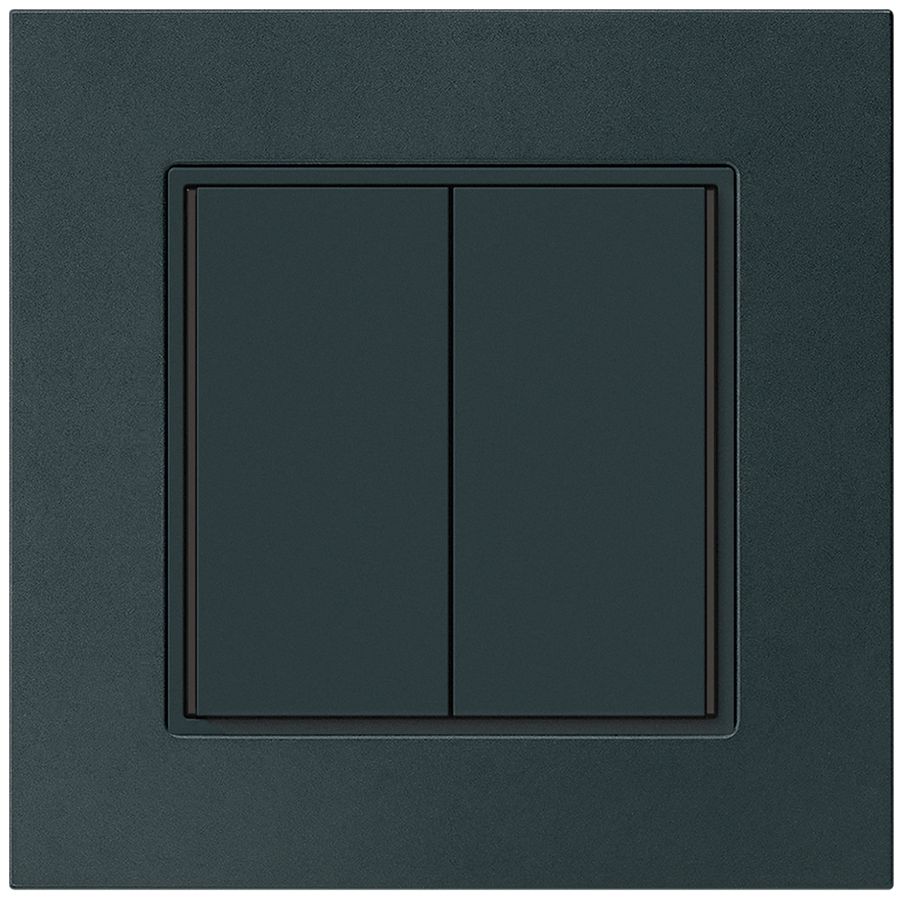 Poussoir KNX ENC KPR 2×touches 4×points actionnables LED noir