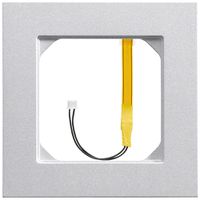 Abdeckrahmen kallysto.pro 1×1 arktis für Eckbeleuchtung gelb