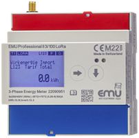 Contatore di energia AMD EMU Professional II 3×100A diretto MID S0 LoRa SMA