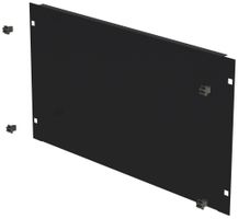 Blindplatte 19" Schnellverschluss 6HE Stahl schwarz