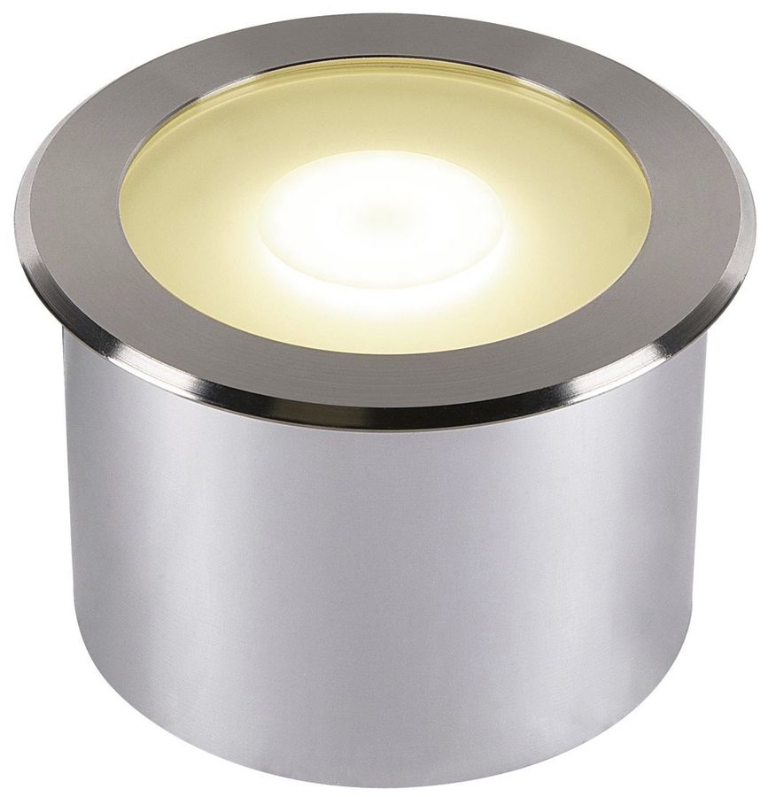 EB-LED-Bodenleuchte SLV DASAR FLAT 120 EL 7W 520lm 4000K rund Edelstahl IP65