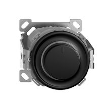 AP-Drehdimmer STANDARDdue 40…600W beleuchtet, Phasenanschnitt schwarz