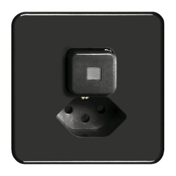 UP-Leuchtkombination 6/1L+T13 schwarz, LS FH mit Linse, LED gelb