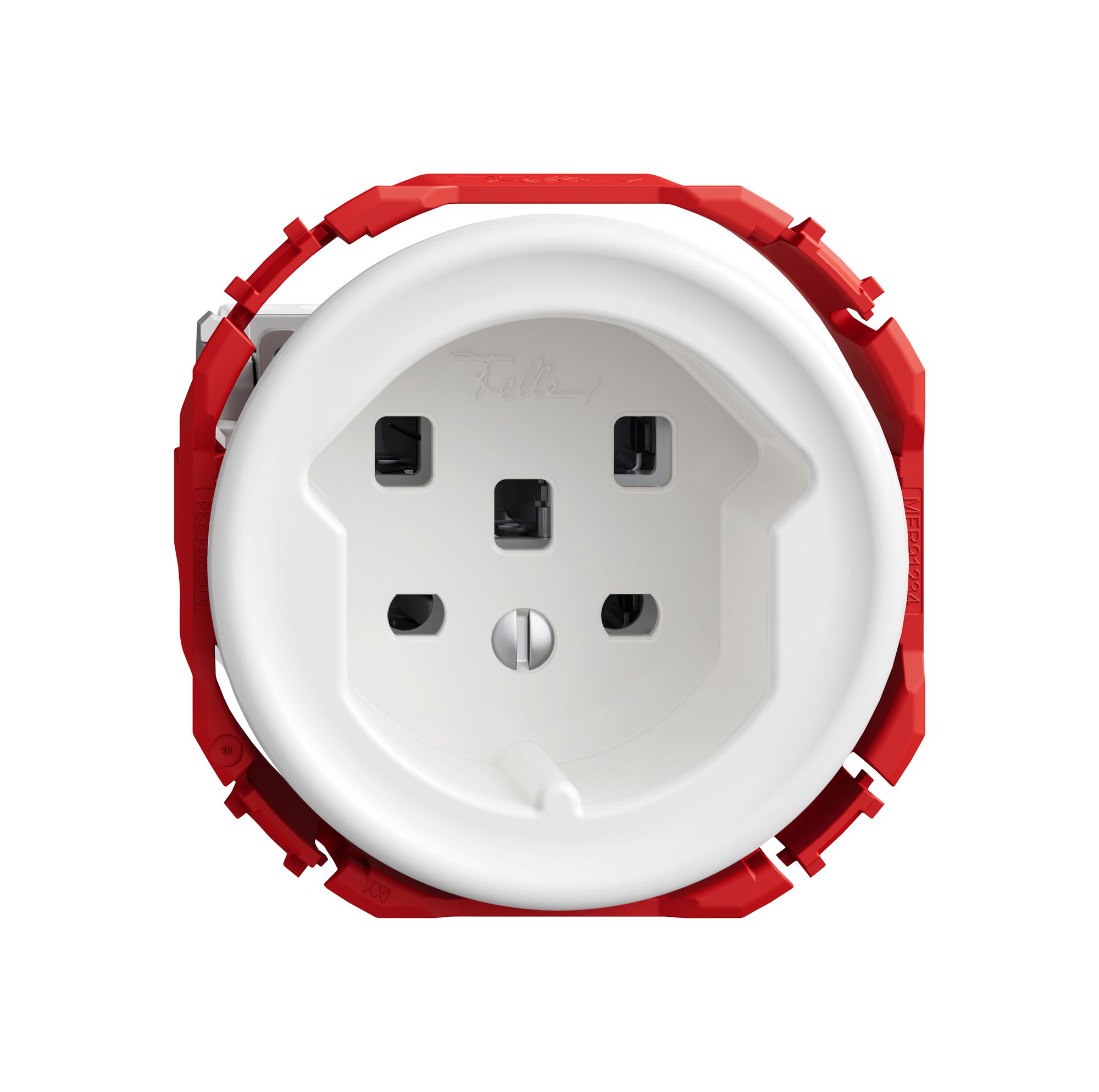 Steckdose STANDARDdue SNAPFIX® 1×T25 ws