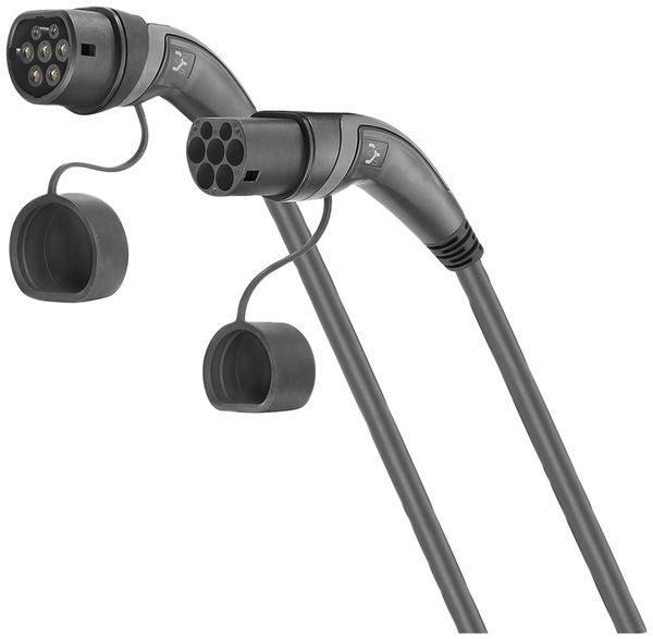 Câble de charge AC Weidmüller mode 3 type2/type2 11kW 20A 400V 7.5m noir