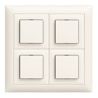 Combinaison ENC EDIZIOdue 2×2 blanc 4×interrupteur 3/1L