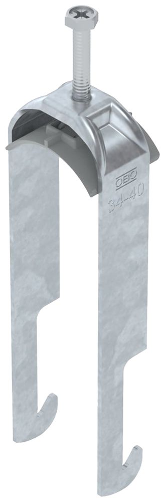 Fixation rapide BET 2056 pied à W mat.synthétique 34…40mm 2×câble acier Zn-ch-im