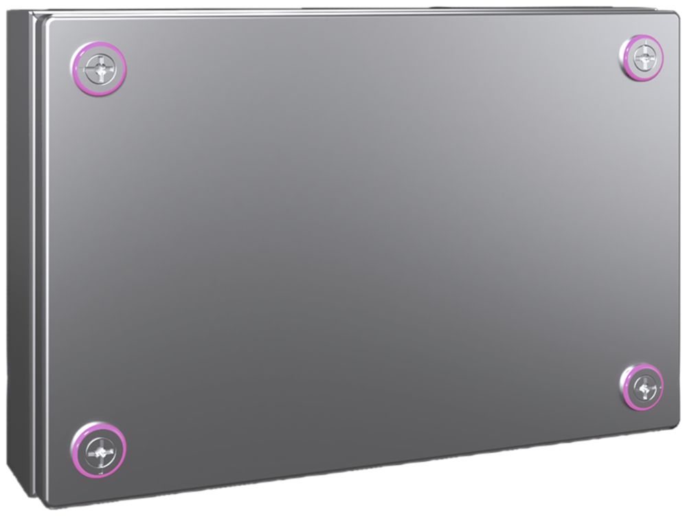 Petit boîtier Rittal KX Jonction, IP66, 300×200×80mm, acier fin V2A