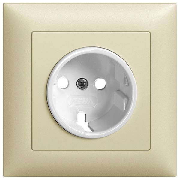 Kit frontale EDIZIOdue Schuko sand