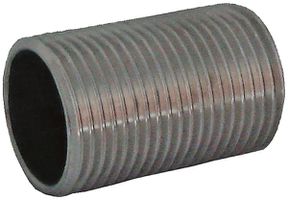 Gewindenippel rund kurz Stahl rostfrei M25