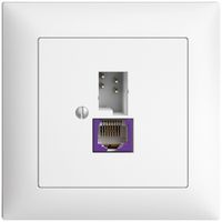 UP-Anschlussdose T+T 6P/1×RJ45 DSL-Breitband EDIZIOdue weiss