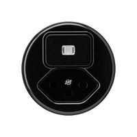 Einsatz zu UP-Kombination I basico beleuchtet 6+Typ 13 schwarz