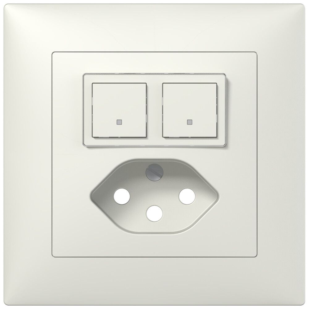 Kit de montage ENC ABB Sidus B blanc pour capt./act.+T13 free@home