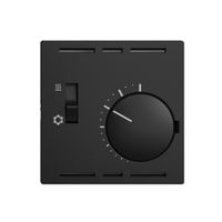 Kit di copertura p.termostato EDIZIOdue, c.interruttore, 60×60mm, nero