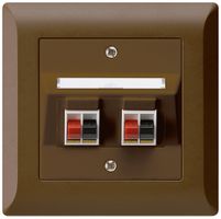 Presa INC audio kallysto.line 2×marrone morsetto per 2 altoparlante