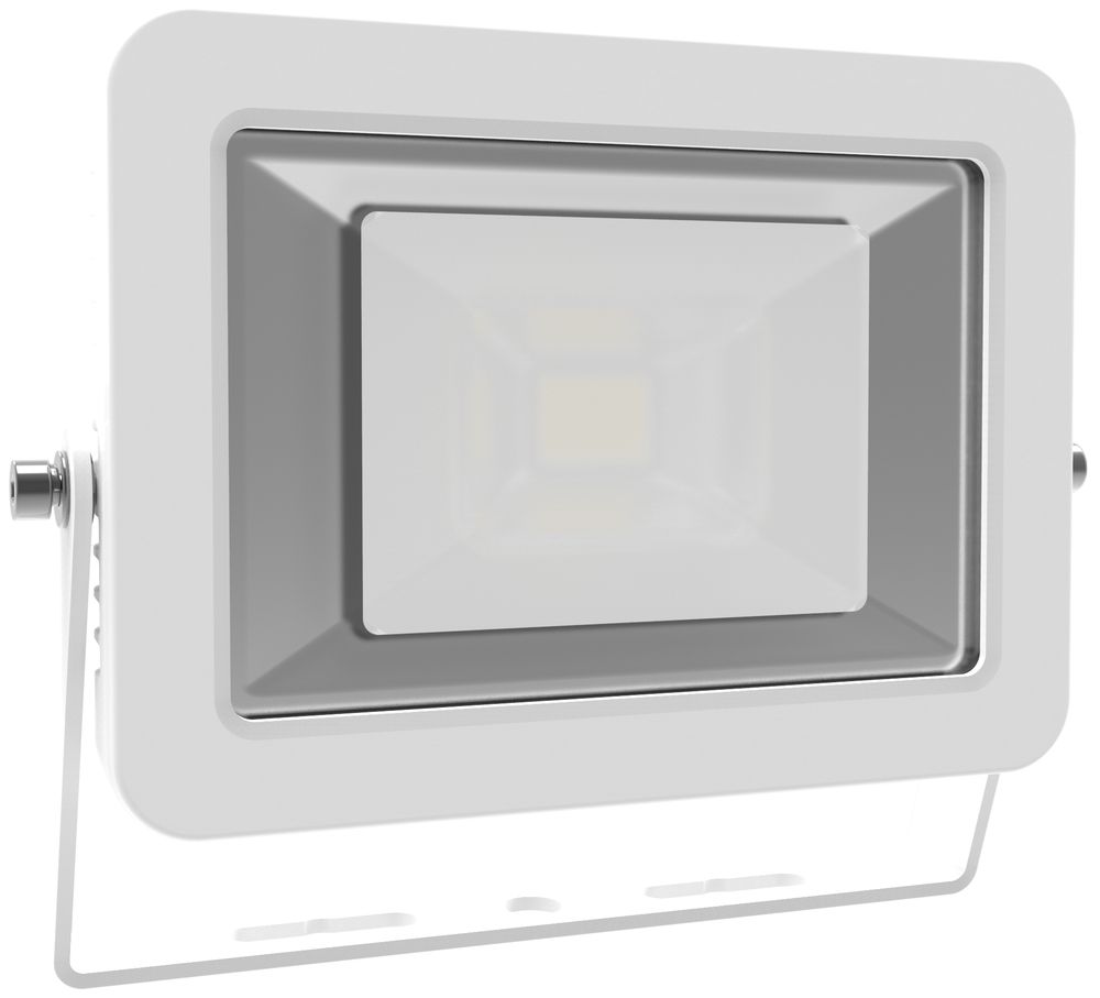 Projecteur LED ELBRO 10W, 800lm, 3000K, angle d.rayon.60°/90°, 1.5m, IP65, blanc