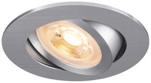 Downlight LED SLV NEW TRIA 68 GU10 1×10W REG Ø82mm argento