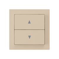 Storenschalter kallysto beige mit 2 Funktionstasten Steckklemme
