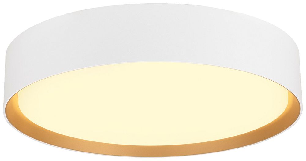 Plafonnier LED SLV DECONA 30 17W 1710lm 930/940 IP44 VAR Ø300mm blanc/or