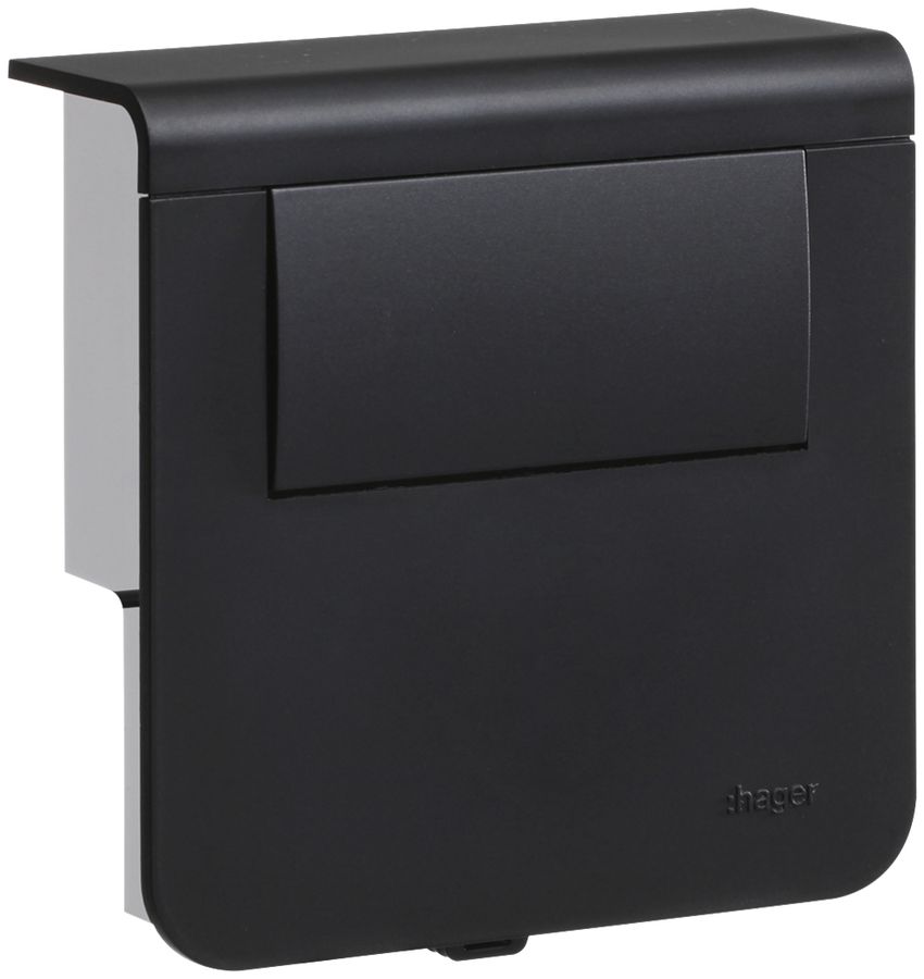 Supporto d'apparecchio Hager nero per SL20080 con trasformatore 24V 30W