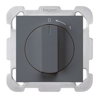 Contatto rotativo INC 0<1/1L antracite kallysto con manopola