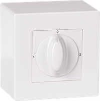 AP-Drehschalter ATO 2/2L weiss I-0-II