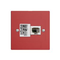 UP-Anschlussdose 1×TT,1×RJ45/u 4P EDIZIOdue berry ITplus ITM