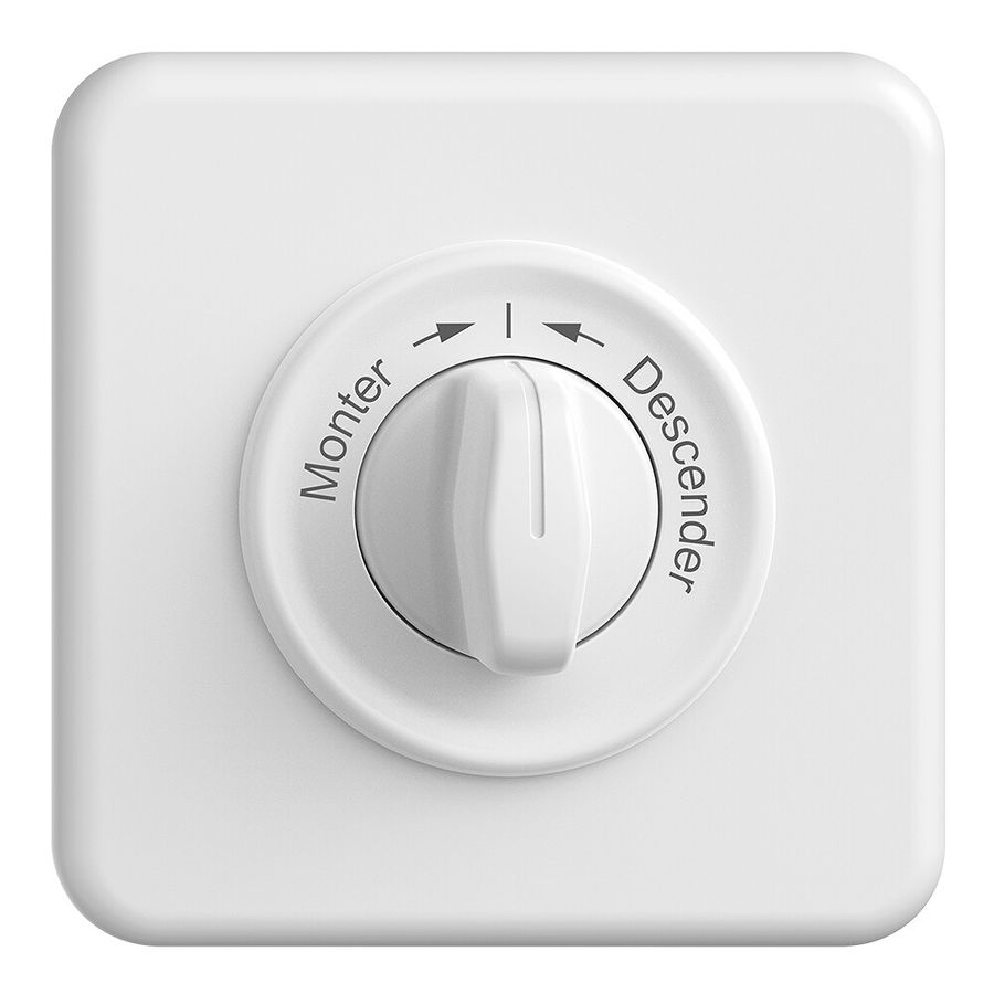 Frontset Monter->I<-Descendre STANDARDdue 90×90mm weiss