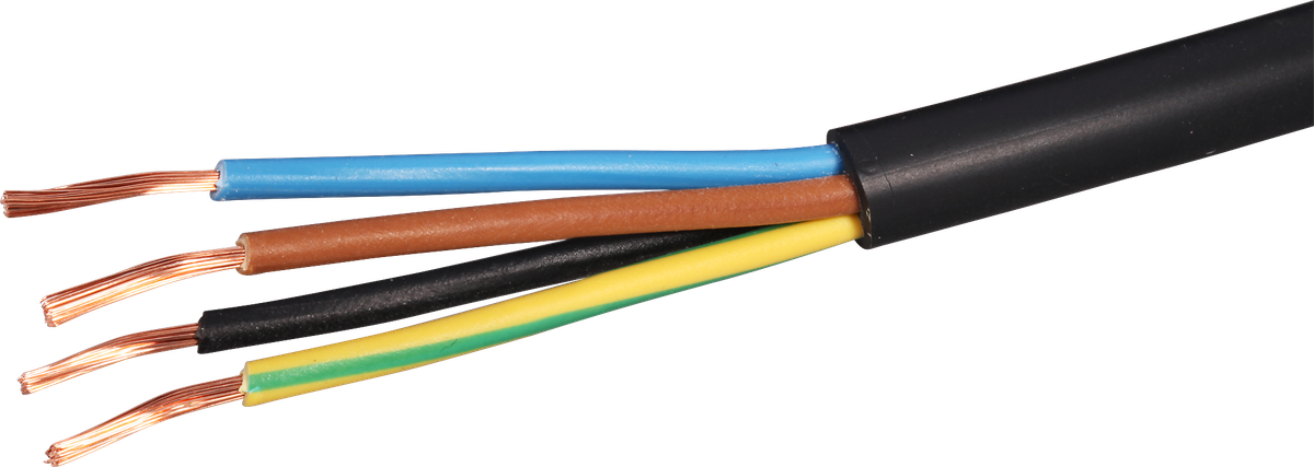 Câble Td 4×1mm² 2LNPE noir Eca