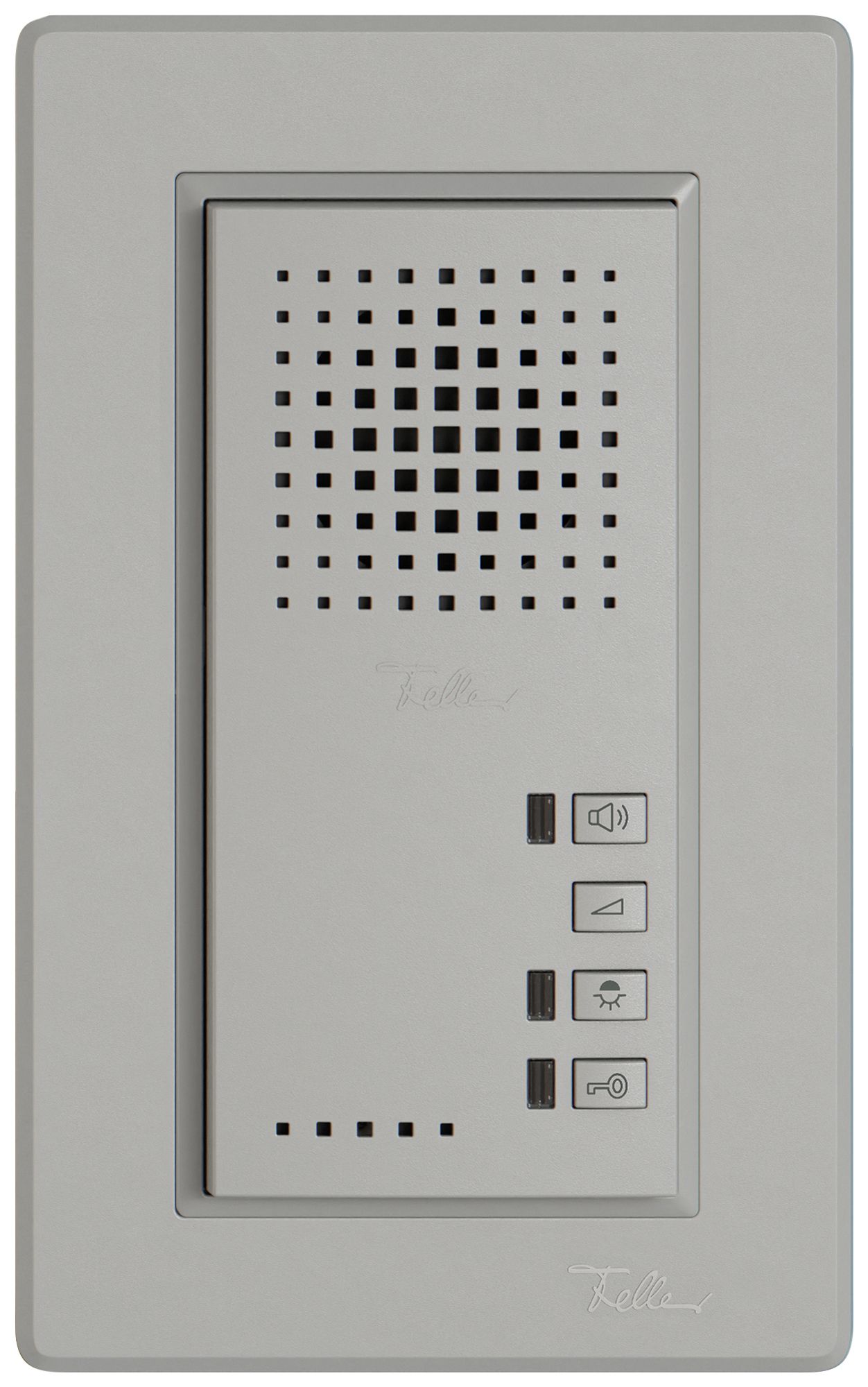 UP-Freisprechstelle EDIZIO.liv Türöffner Schaltfunktionen hellgrau