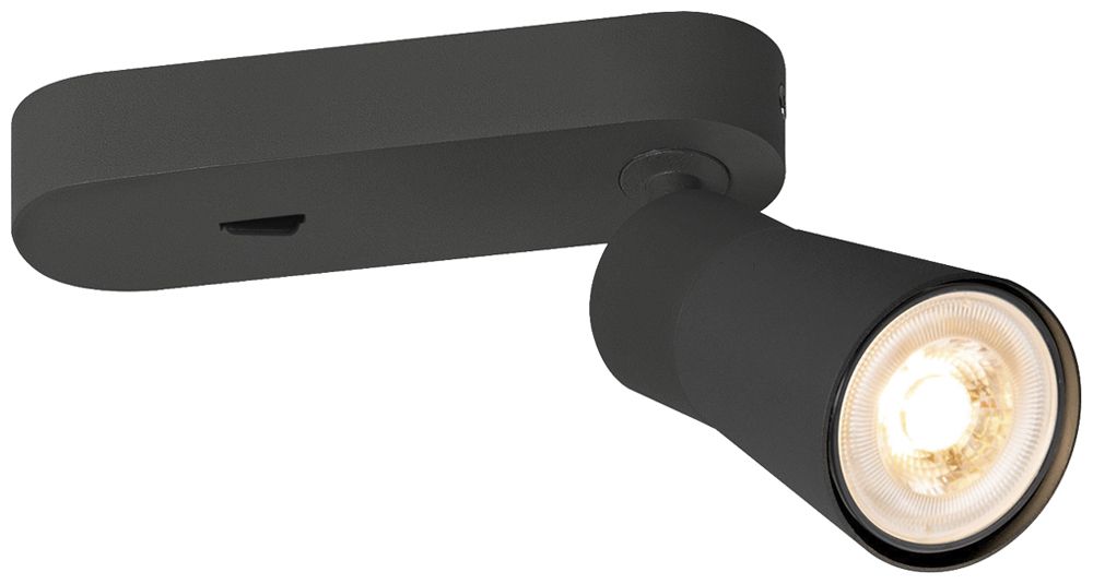 Spot SLV PURI 2.0 Cone CW GU10 1×6W DIM Ø55×150×87mm schwarz
