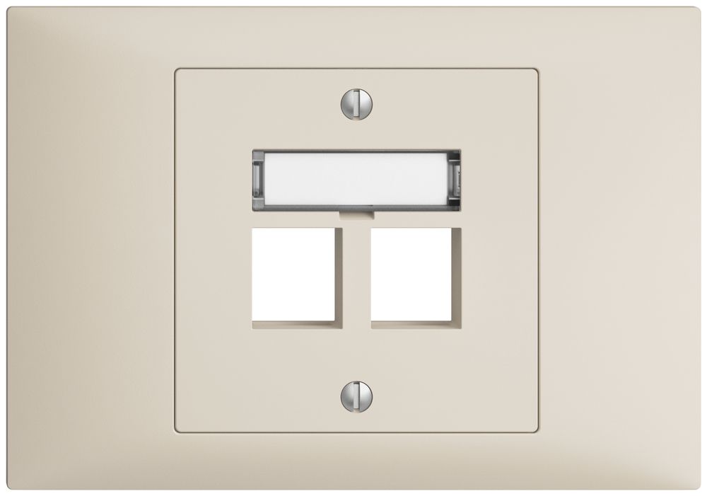 EB-Montageset EDIZIOdue BKE, Geradeauslass 2×Keystone crema