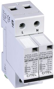 Parafoudre Flury DS 130VGS-230 type 1+2+3, 2-pôles