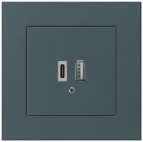 Presa di carica USB INC kallysto.trend 18W PD 1×tipo A 1×tipo C antracite