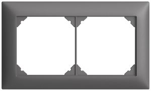 En-tête ENC EDIZIOdue SNAPFIX® 1×2 horizontal 148×88mm gris foncé