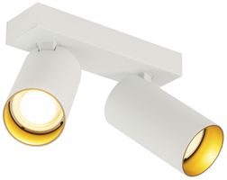 Deckenleuchte SLV KAMI GU10 2×0…10W 170×125mm weiss/Gold