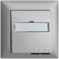 UP-Anschlussdose FTTH EDIZIOdue FH 2×LC APC Duplex FMI silver