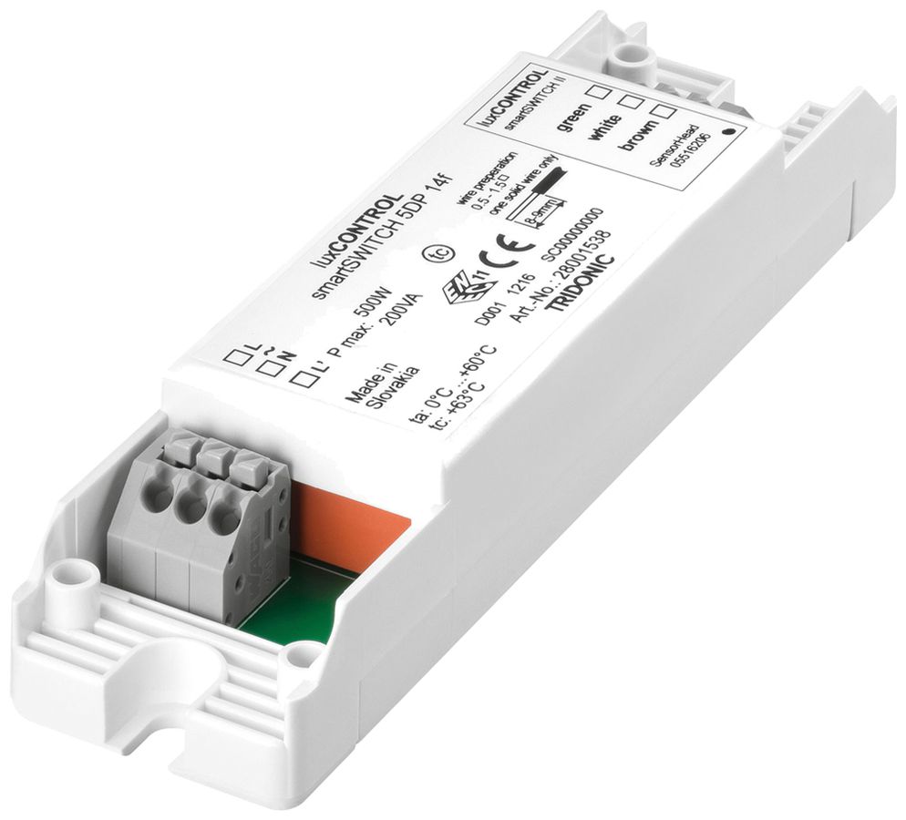 Rilevatore movimento Tridonic smartSWITCH 5DP 14f