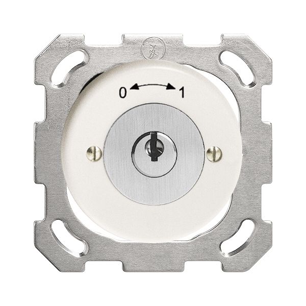UP-Schwenktaster 0<->1 weiss mit Sicherheitsschloss