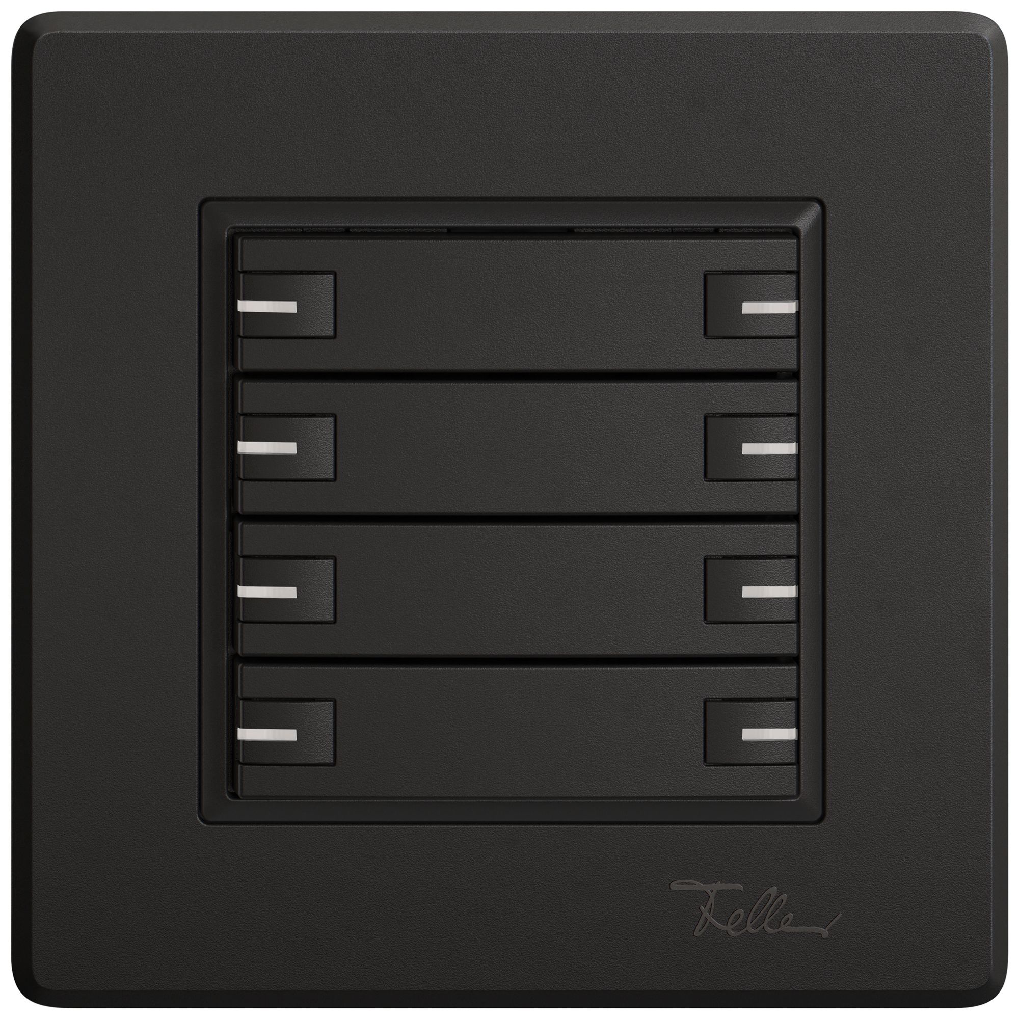 Poussoir KNX RGB ENC EDIZIO.liv SNAPFIX® capteur temp.RGB-LED 8× comm.1T no