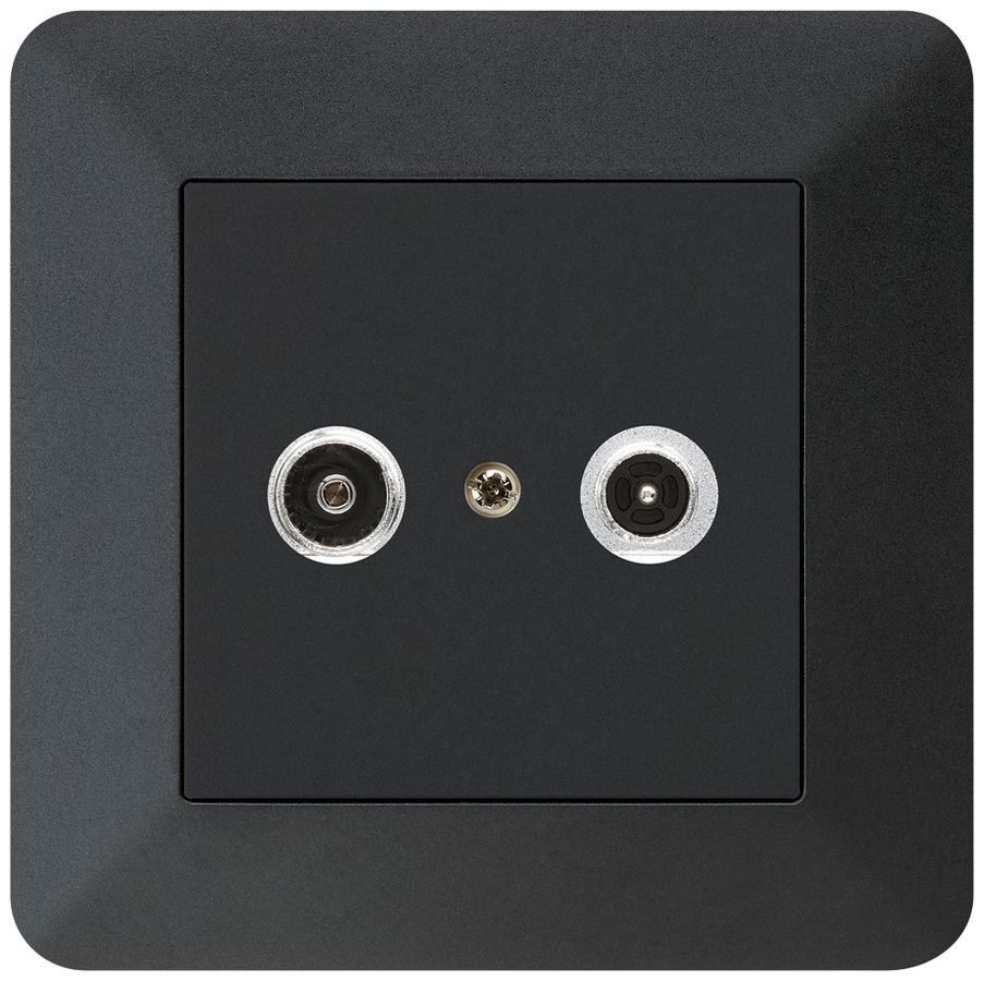 Prise antenne ENC kallysto.trend R/TV 23dB 2GHz noir